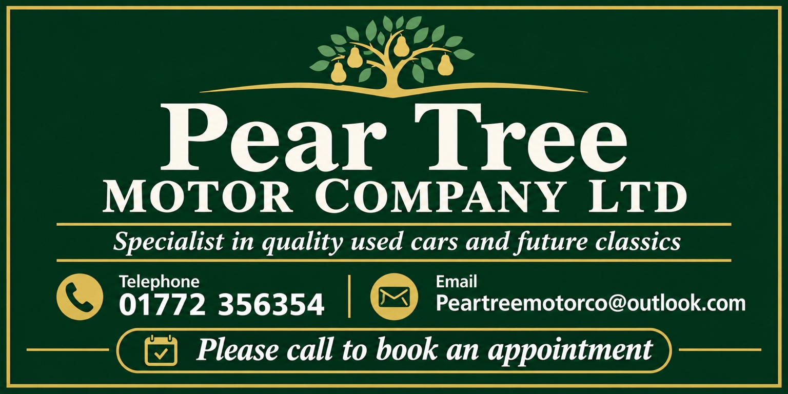 Original Pear Tree Motor Company banner